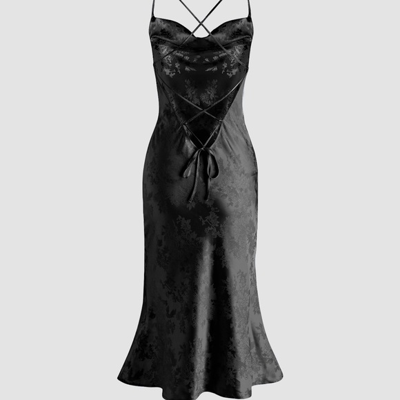 Floral Pattern Midi Dress XL - Picture 2 of 2